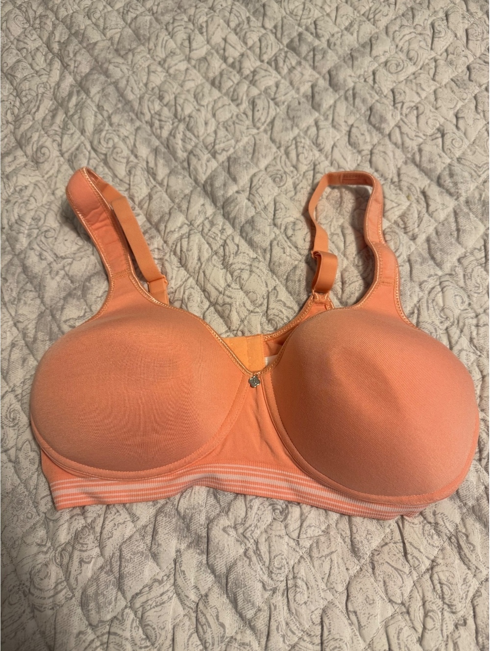 Breezies peach wireless bra